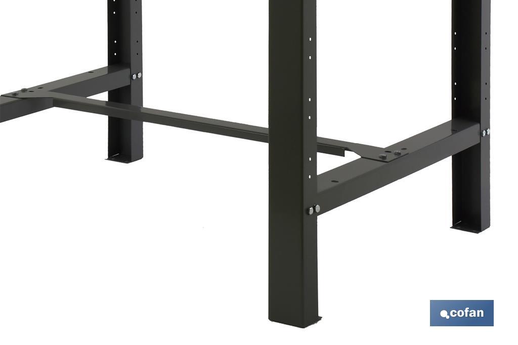 Steel workbench | Resistant and versatile | Anthracite | Available in different sizes - Cofan