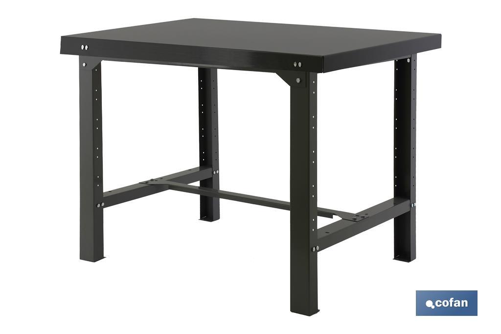 Workbench | Suitable for workshop and garage | Anthracite | Size: 120 X 73cm - Cofan