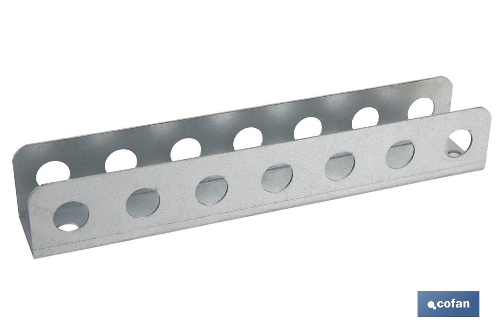 Screwdriver holder | Suitable for tool panel | Material: galvanised steel | Length: 220mm - Cofan