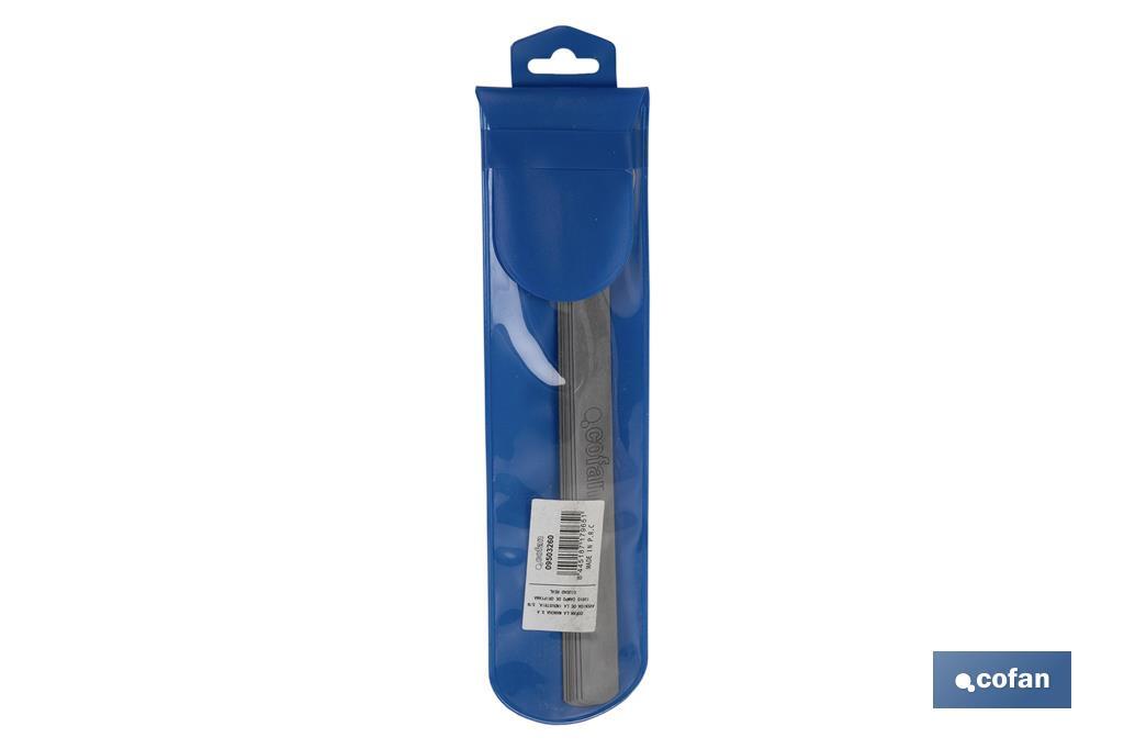 Galgas de espesores con 8 y 18 hojas | Medidor de espesores | Con medidas de espesor desde 0.05 mm hasta 1,0 mm - Cofan