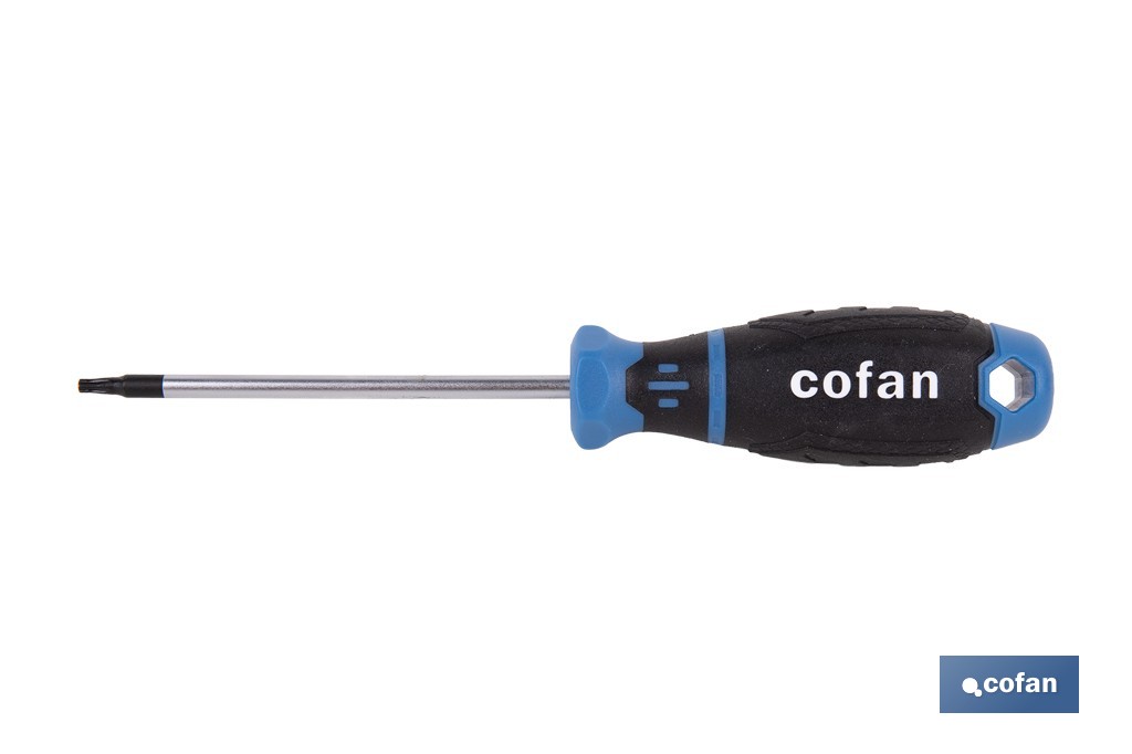 Destornillador Torx inviolable modelo Gripforce | Punta magnética y mango antideslizante | Disponible en diferentes tamaños - Cofan