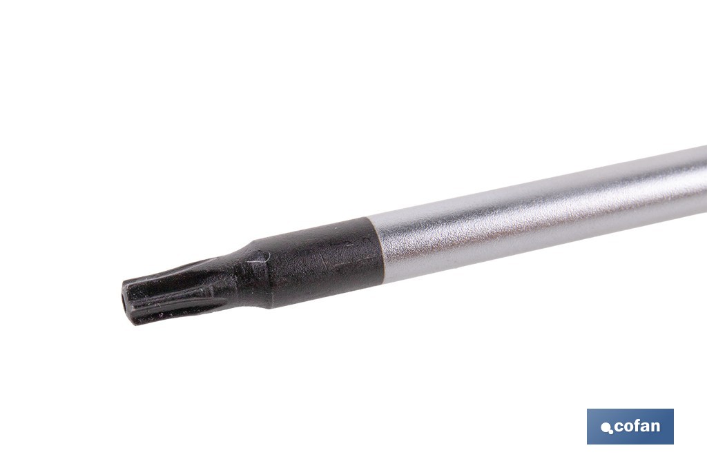 Destornillador Torx inviolable modelo Gripforce | Punta magnética y mango antideslizante | Disponible en diferentes tamaños - Cofan