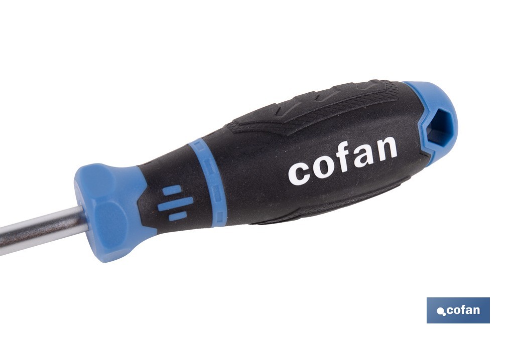 Destornillador Torx inviolable modelo Gripforce | Punta magnética y mango antideslizante | Disponible en diferentes tamaños - Cofan