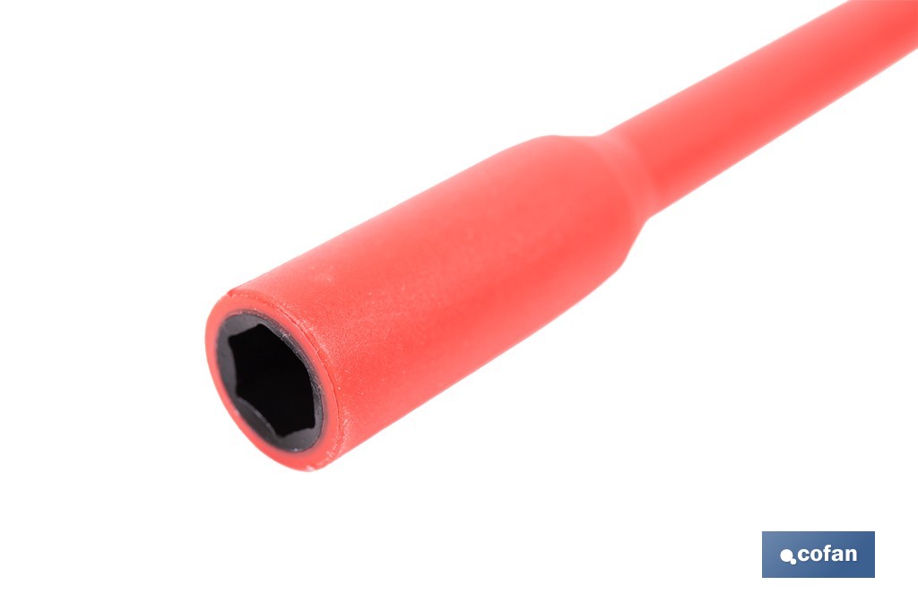 Destornillador de vaso hexagonal de electricista 1000 V aislado modelo GripForce - Cofan
