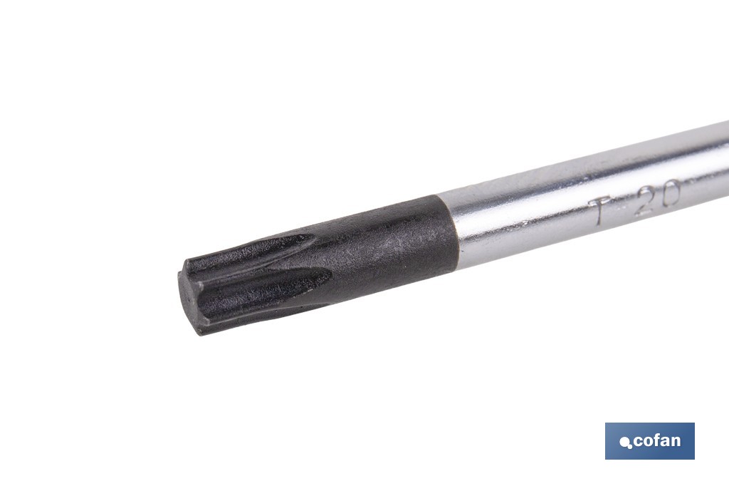Destornillador Torx de alta precisión modelo Gripforce | Punta magnética y mango antideslizante | Disponible en diferentes tamaños - Cofan