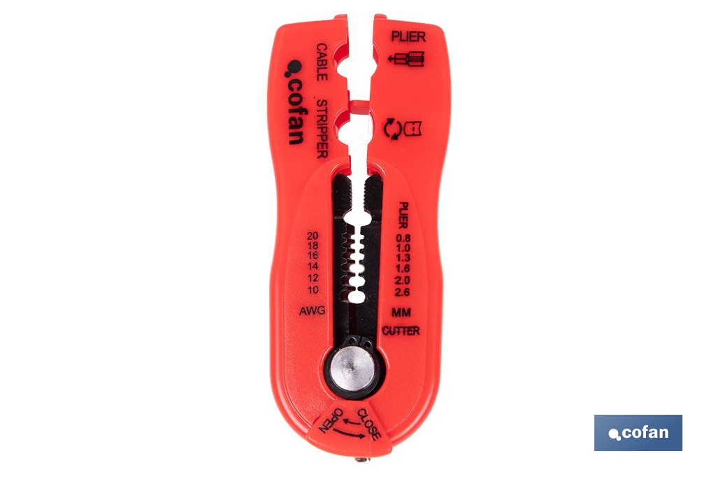 Pelacables Multifunción | Corte entre 0,8 - 2,6mm | Medida 120 mm - Cofan