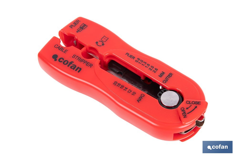 Pelacables Multifunción | Corte entre 0,8 - 2,6mm | Medida 120 mm - Cofan
