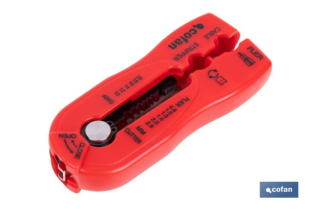 Pelacables Multifunción | Corte entre 0,8 - 2,6mm | Medida 120 mm - Cofan