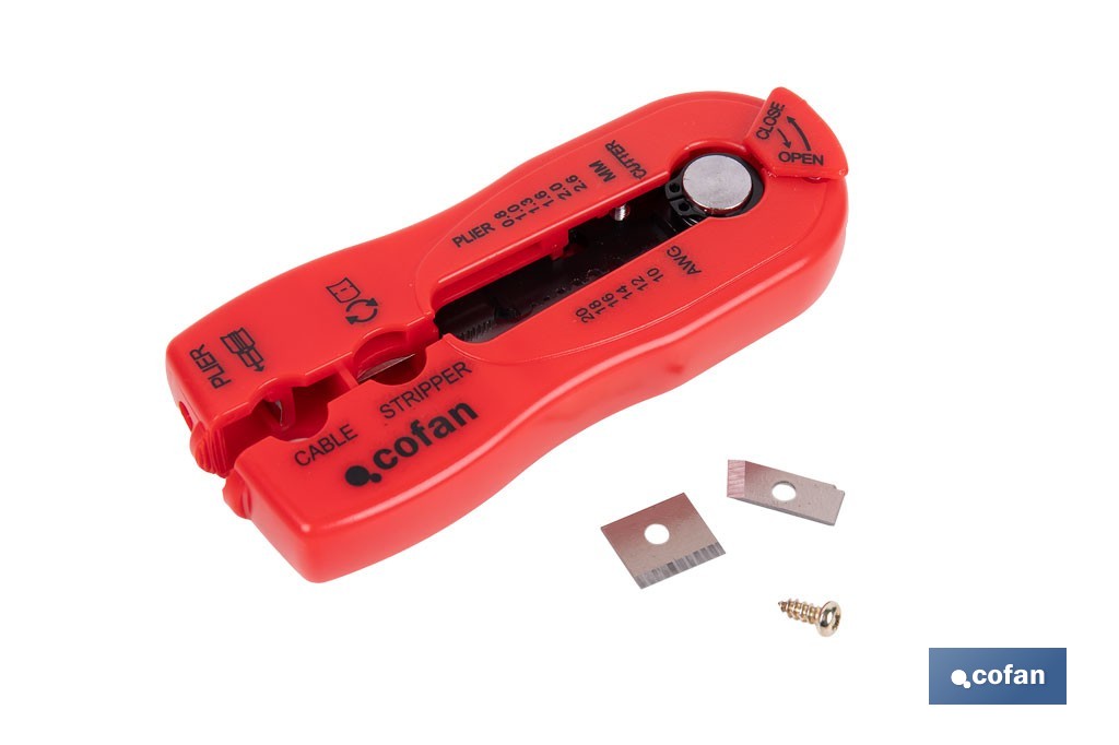 Pelacables Multifunción | Corte entre 0,8 - 2,6mm | Medida 120 mm - Cofan