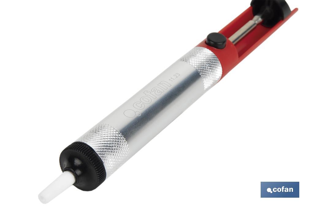 Desoldador de estaño con boquilla antiestática | Limpiador de soldadura | Medidas: 170 mm - Cofan