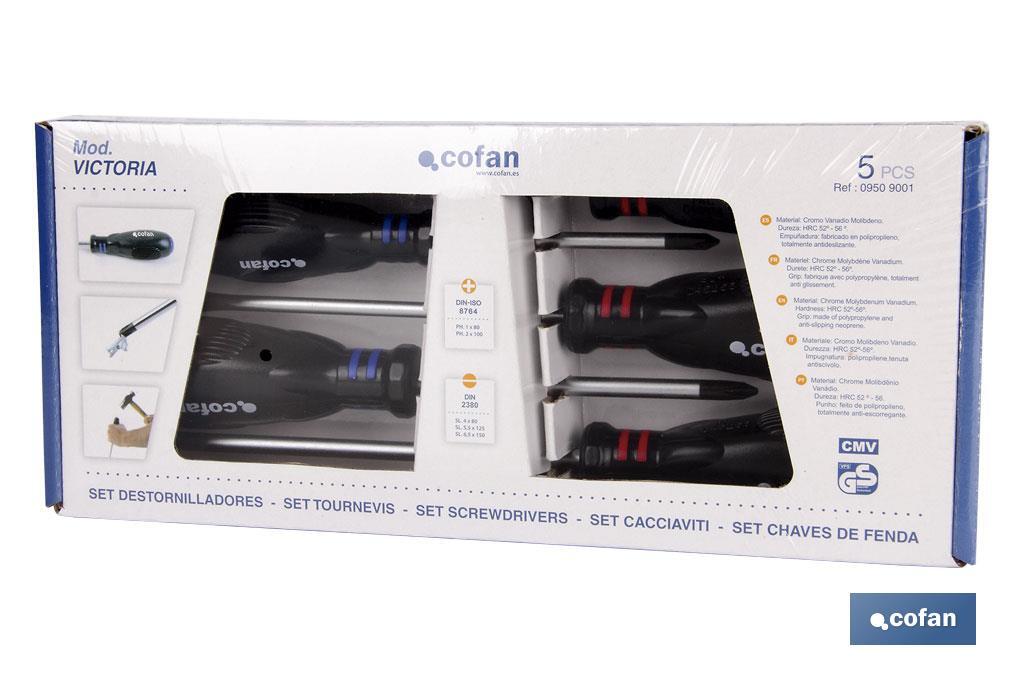 Set of Torx screwdrivers | 5 pieces | Victoria Model - Cofan
