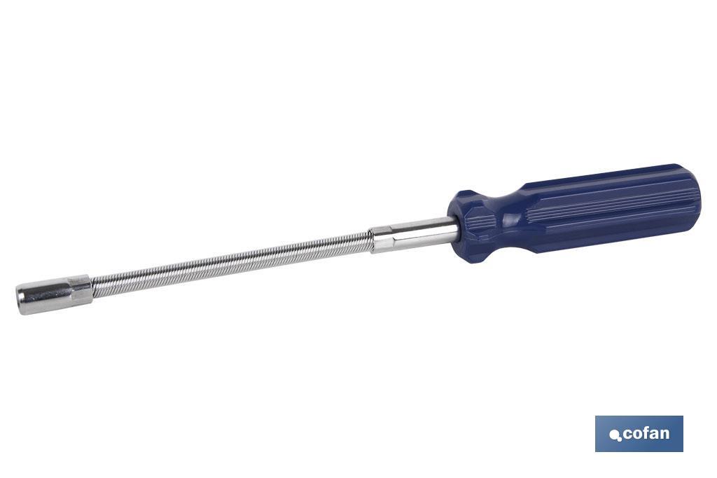 Screwdriver with flexible shaft for SW7 clamps | Size: 28 x 3cm | Material: iron WRH62A - Cofan