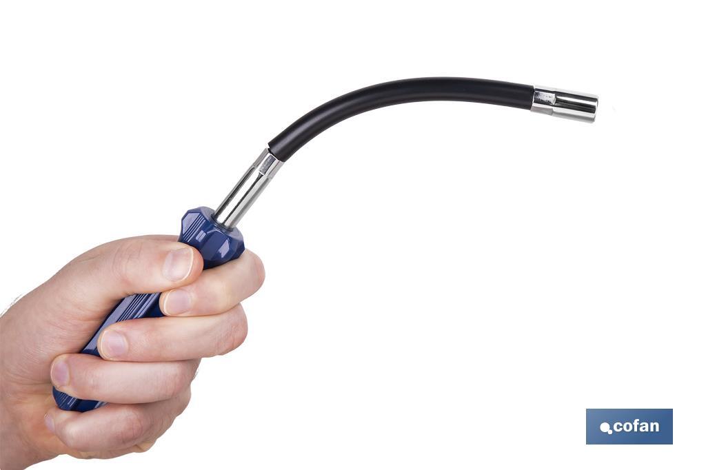 Destornillador flexible para abrazaderas SW 7 | Medidas 28 x 3 cm | Material Hierro WRH62A - Cofan