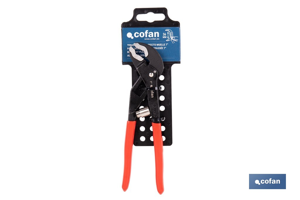 Water pump pliers | Spring effect 7"-10" | Length: 170-250mm - Cofan