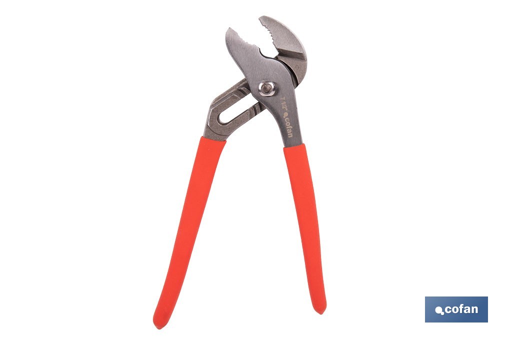 Straight jaw pliers | Length: 10"-12"-16" | Non-slip handle - Cofan
