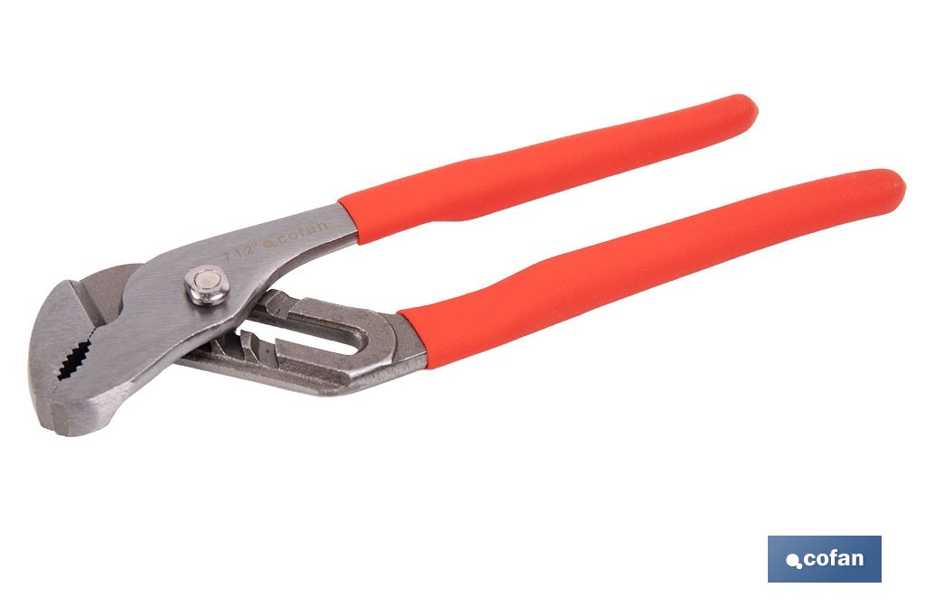 Straight jaw pliers | Length: 10"-12"-16" | Non-slip handle - Cofan