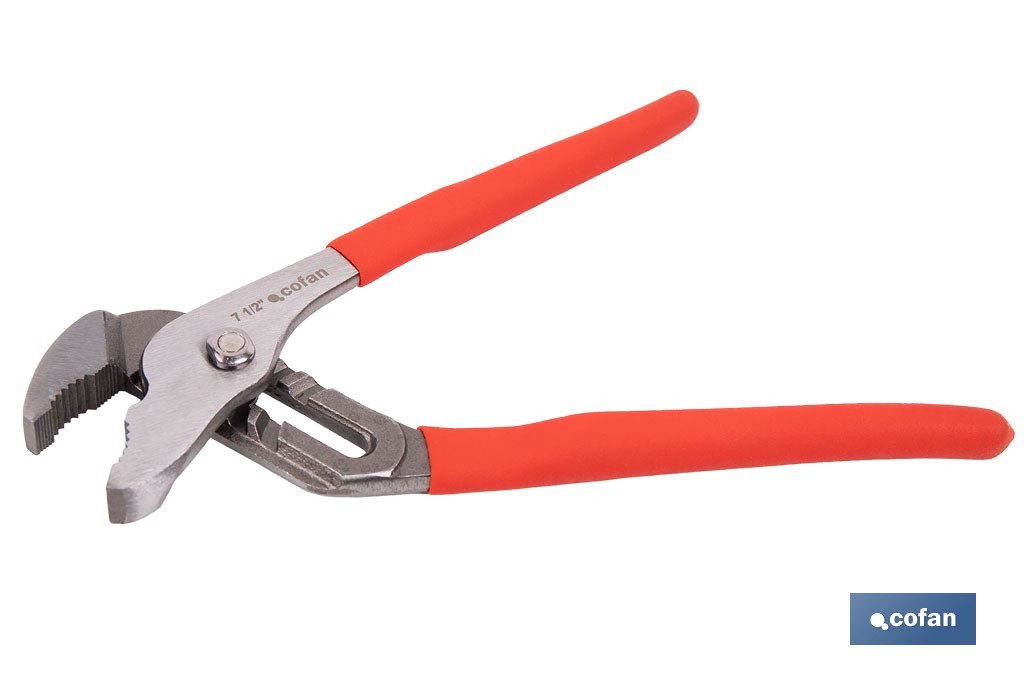 Straight jaw pliers | Length: 10"-12"-16" | Non-slip handle - Cofan