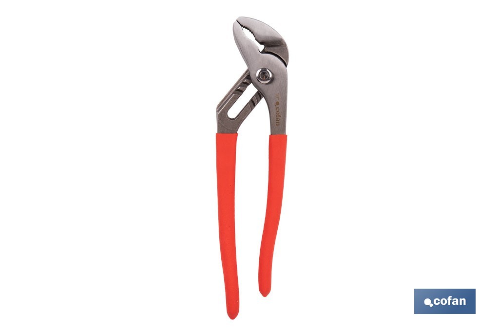 Straight jaw pliers | Length: 10"-12"-16" | Non-slip handle - Cofan