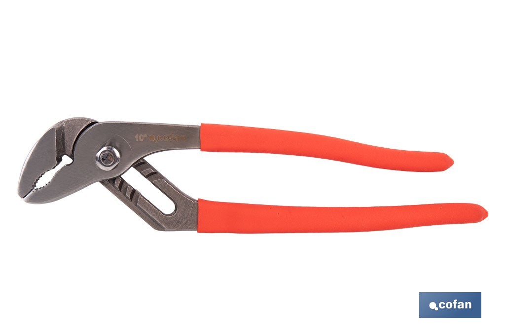 Straight jaw pliers | Length: 10"-12"-16" | Non-slip handle - Cofan