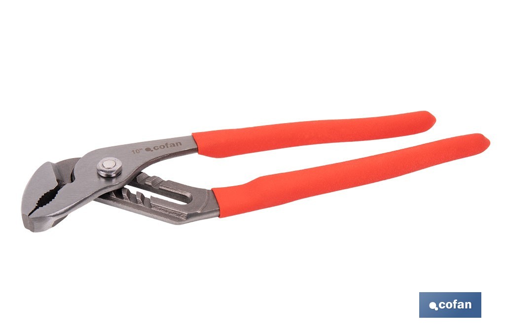 Straight jaw pliers | Length: 10"-12"-16" | Non-slip handle - Cofan