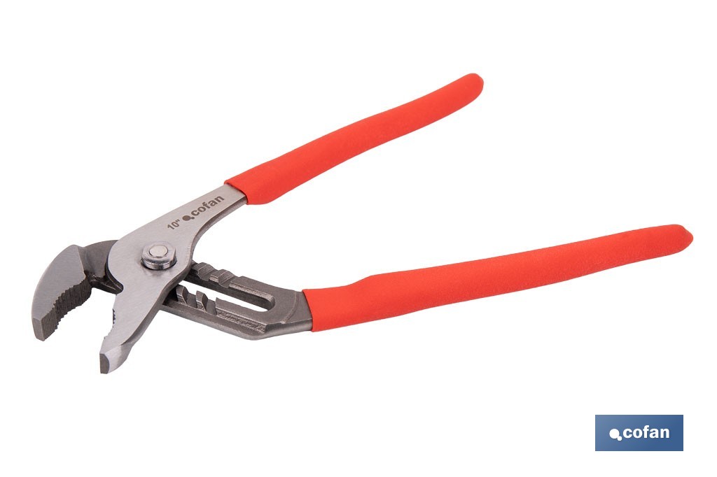 Straight jaw pliers | Length: 10"-12"-16" | Non-slip handle - Cofan