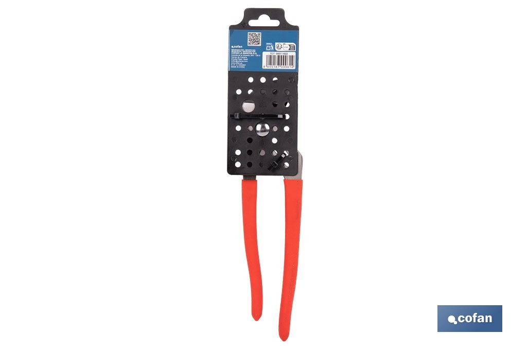 Straight jaw pliers | Length: 10"-12"-16" | Non-slip handle - Cofan