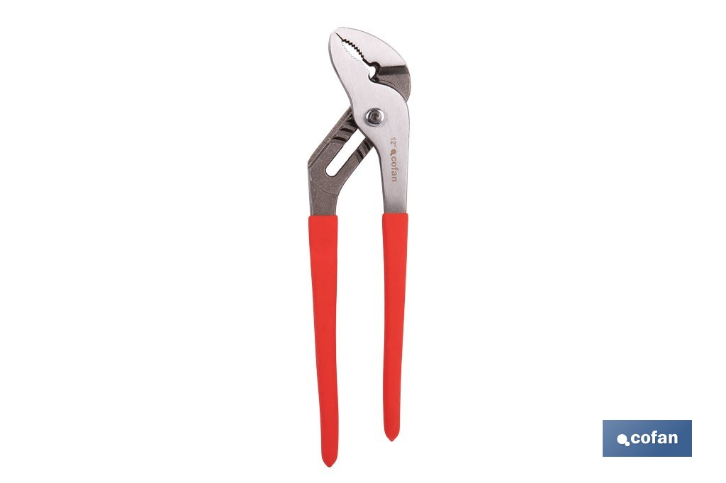 Straight jaw pliers | Length: 10"-12"-16" | Non-slip handle - Cofan