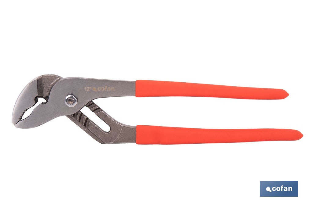 Straight jaw pliers | Length: 10"-12"-16" | Non-slip handle - Cofan