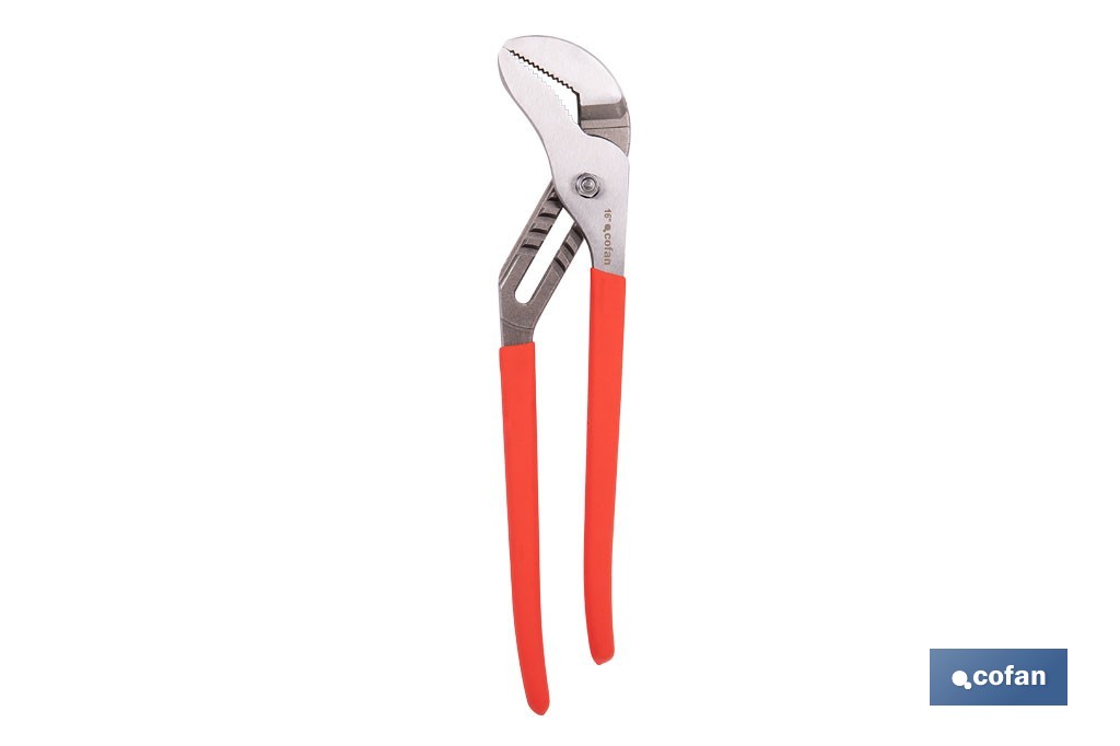 Straight jaw pliers | Length: 10"-12"-16" | Non-slip handle - Cofan