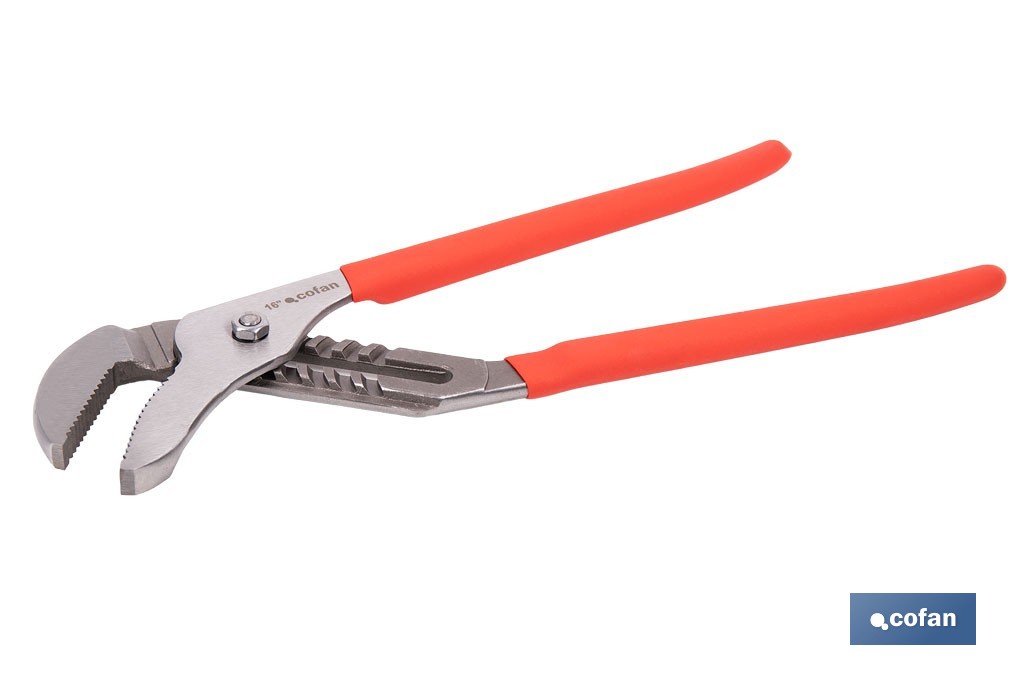 Straight jaw pliers | Length: 10"-12"-16" | Non-slip handle - Cofan