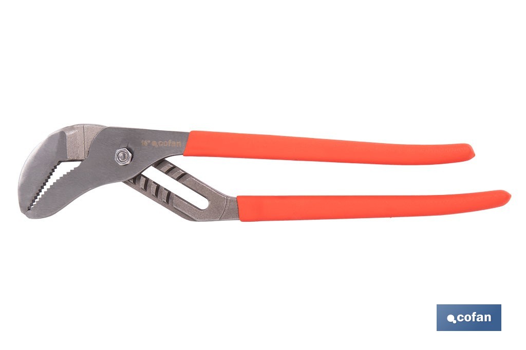 Straight jaw pliers | Length: 10"-12"-16" | Non-slip handle - Cofan
