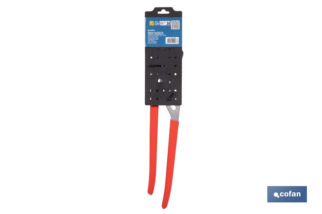 Straight jaw pliers | Length: 10"-12"-16" | Non-slip handle - Cofan