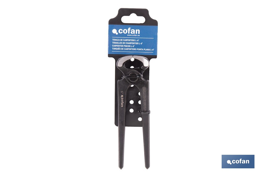 Tenaza de Carpintero | Longitud 6" y 8" | Acero forjado - Cofan