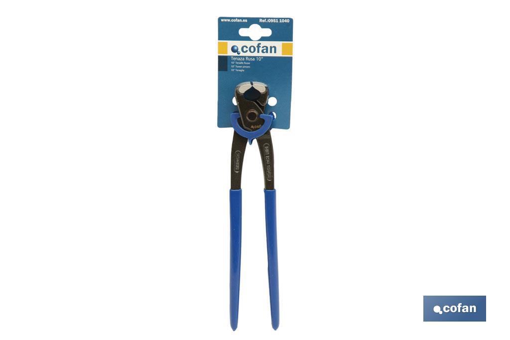 End cutting pliers | Size: 10" and 11" | Non-slip handle - Cofan