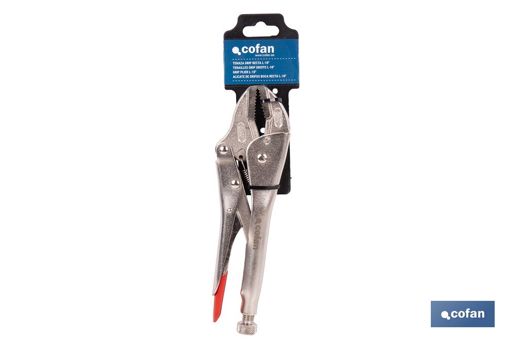 Tenaza Grip Recta | Longitud 10" - Cofan
