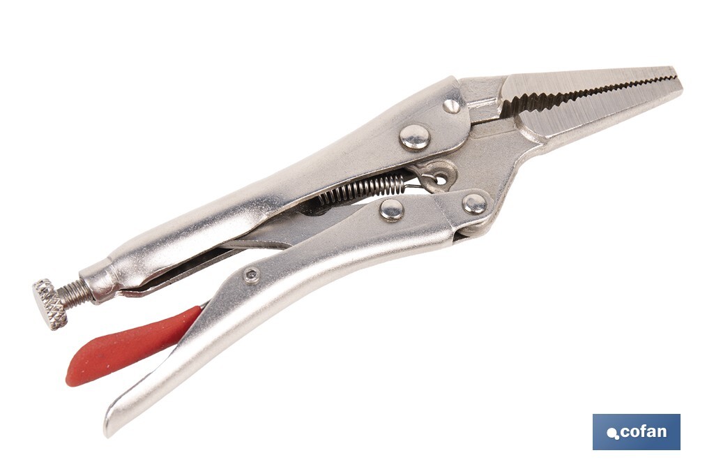 Long vice grips | With wire cutter | Length: 6.5" 8.5" - Cofan