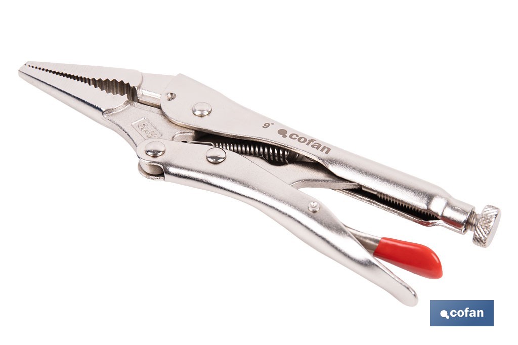 Tenaza Grip Larga | Con cortacables | Longitud 6,5" - 8,5" - Cofan