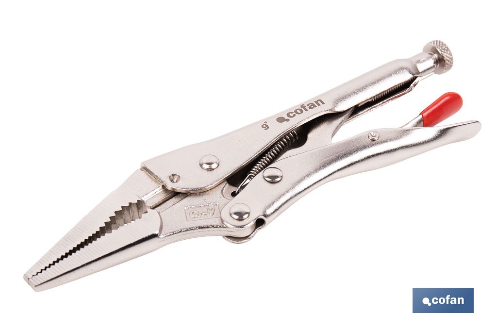 Tenaza Grip Larga | Con cortacables | Longitud 6,5" - 8,5" - Cofan
