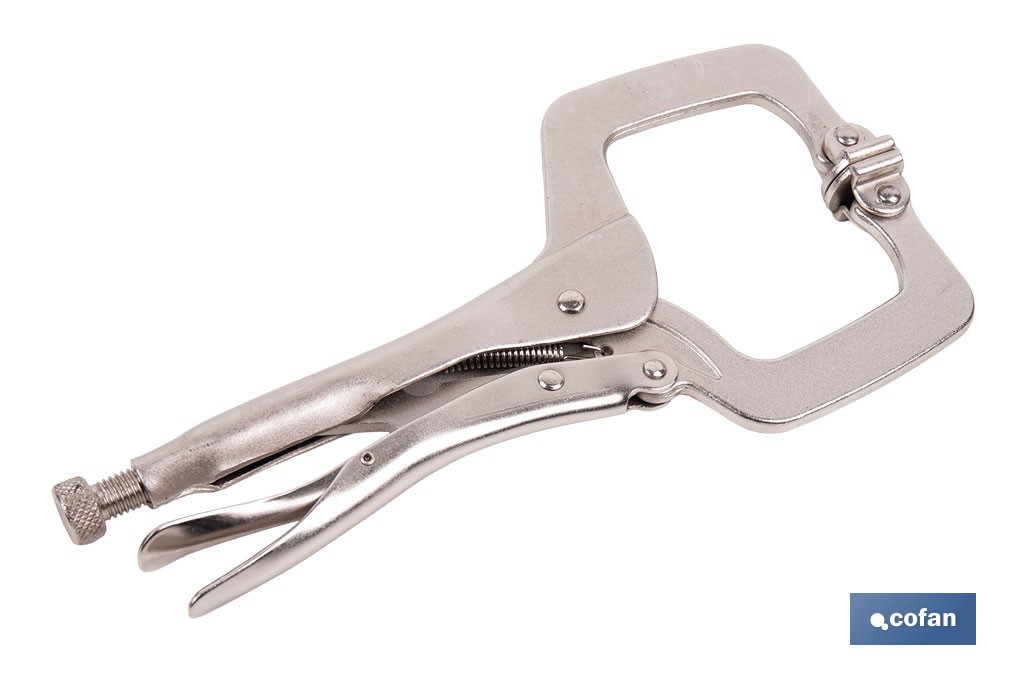 Tenaza grip con mordazas en "C" |  Mordazas basculantes | Con longitud en 18" - Cofan