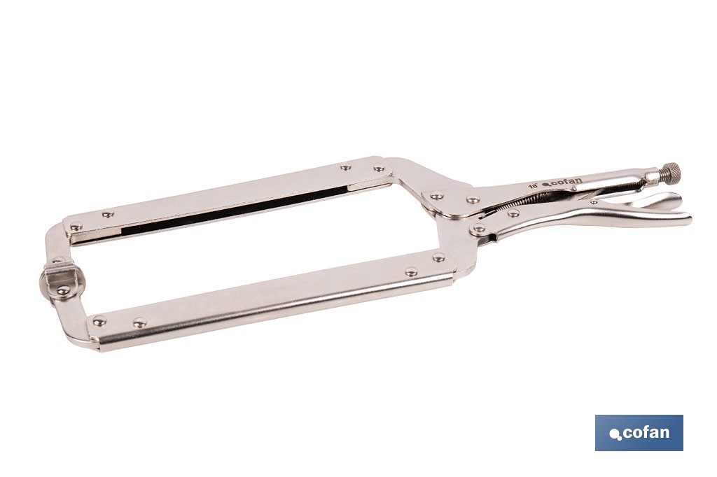 Tenaza grip con mordazas en "C" |  Mordazas basculantes | Con longitud en 18" - Cofan