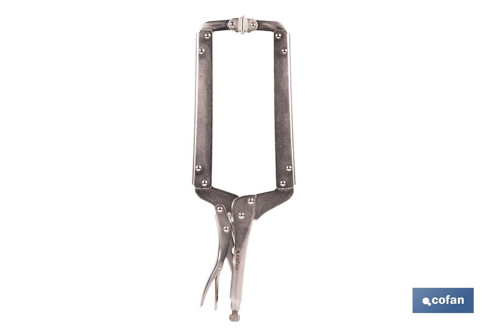 Tenaza grip con mordazas en "C" |  Mordazas basculantes | Con longitud en 18" - Cofan