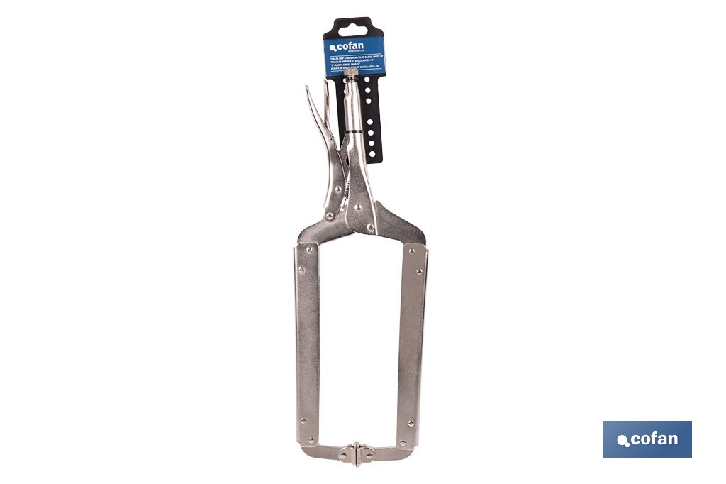 Tenaza grip con mordazas en "C" |  Mordazas basculantes | Con longitud en 18" - Cofan