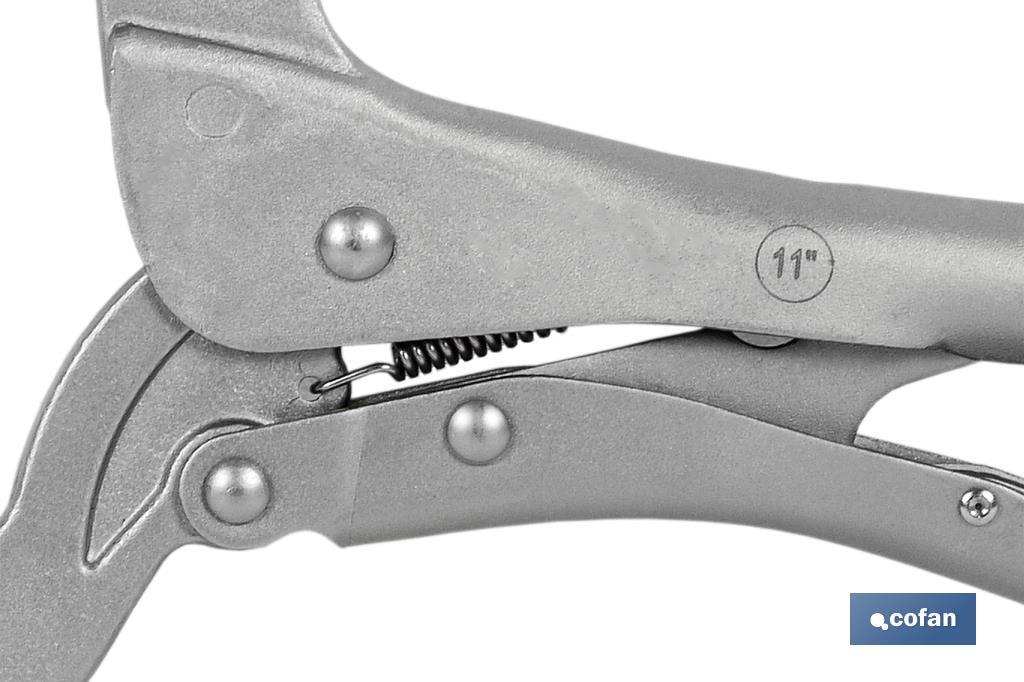 Locking C-clamp pliers | No tilting system | Length: 11" - Cofan