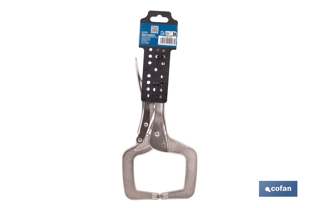 Tenaza grip con mordazas en "C" |  Mordazas basculantes | Con longitud en 18" - Cofan