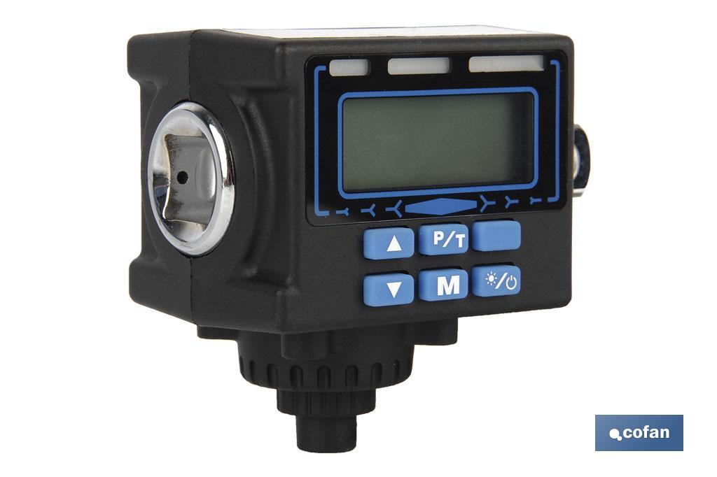 Dinamométrica digital 1/2" | Con rango de 40 a 200Nm |  Incluye manómetro para presión de ruedas - Cofan