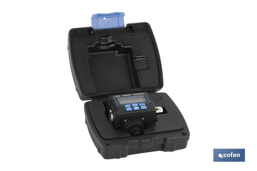 Dinamométrica digital 1/2" | Con rango de 40 a 200Nm |  Incluye manómetro para presión de ruedas - Cofan
