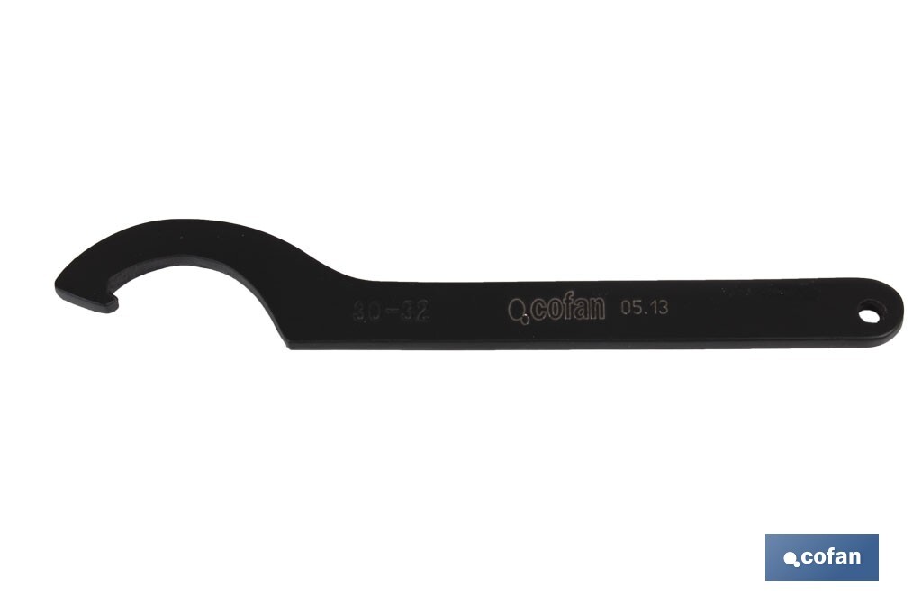 Llave de gancho DIN 1810 | Disponibles para tamaños desde 16-20 mm, hasta 150-165 mm | Fabricadas en acero al cromo - Cofan