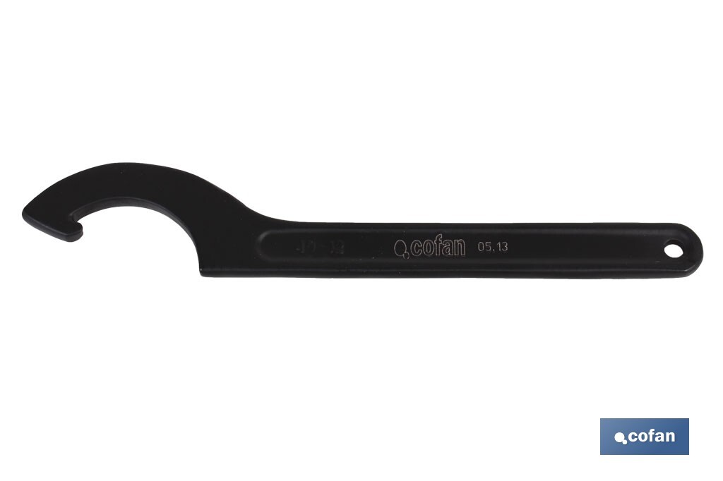 Llave de gancho DIN 1810 | Disponibles para tamaños desde 16-20 mm, hasta 150-165 mm | Fabricadas en acero al cromo - Cofan