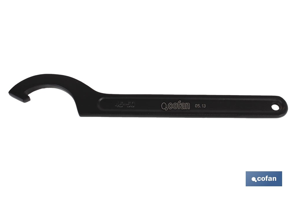 Llave de gancho DIN 1810 | Disponibles para tamaños desde 16-20 mm, hasta 150-165 mm | Fabricadas en acero al cromo - Cofan