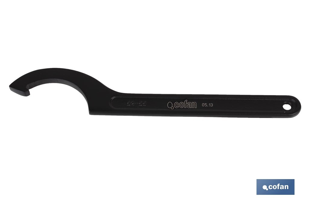 Llave de gancho DIN 1810 | Disponibles para tamaños desde 16-20 mm, hasta 150-165 mm | Fabricadas en acero al cromo - Cofan